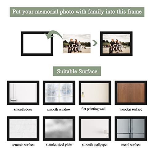 Pharege Multi Size Magnetic Picture Frame Set With A Large Love Decal, Combined Or Alone For Collage Wall Decor, Black Frame Display Two 8X10, Four 5X7, Four 4X6 Inch Photos For Family Tree #TOP7