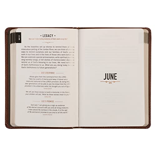 Image of One Minute with God for Men 365 Devotions, Brown Faux Leather Flexcover