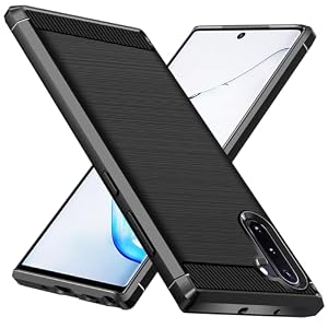 ivoler Silikon Hülle für Samsung Galaxy Note 10 4G / 5G, [Militärischer Schutz] Stoßfest Handyhülle, Dünne Weiche Flexible TPU Kratzfest Schutzhülle Anti-Fingerabdruck Case Cover, Schwarz