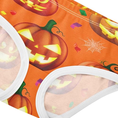 Animal Girls Underwear Toddlers 2t Cotton Cute Panties Girl Halloween Jack Lantern Pumpkins Briefs Kids Undies4