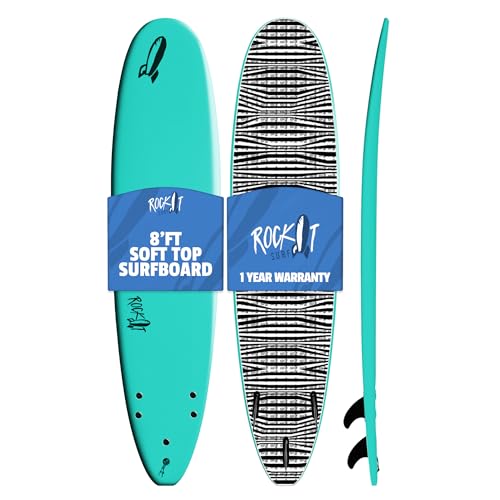 Rock-It-8-Big-Softy-Surfboard-Soft-Top-Surfboard-Longboard-Surfboard-Surf-Boards-Adults Rock It 8' Big Softy Surfboard, Soft Top Surfboard, Longboard Surfboard, Surf Boards Adults - Image 1