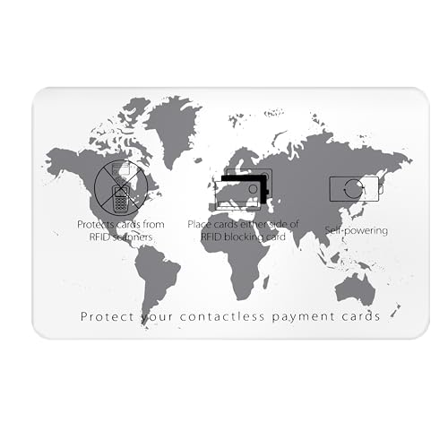 SaiTech IT Cartão com bloqueio RFID, um cartão protege toda a carteira, protetor de cartão de crédit