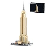 LQPFBSM Empire State Architecture Model Building Block Set New York Famous Landmark Series Gift for Kids Adults (1559 Pieces)