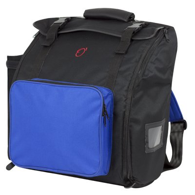 FUNDA ACORDEON C3 Medidas internas: 43x42x20cm. (NEGRO/AZUL)