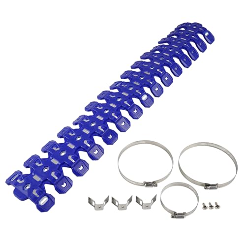 Escudo térmico de escape de 60 cm azul para motos EXC 300, Beta RR y GasGas EC