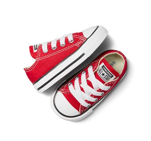 Converse Mixte bébé Chuck Taylor Baskets Basses Blanco Rojo - vue 4