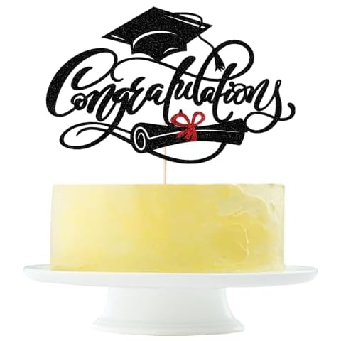 Yetxel Congratulations Cake Topper-Congrats Grad 2025,Class of 2025 Graduation Party Decorations,2025 High School College GraduatesGraduate Themed Selected Decor Supplies (10) Cover
