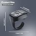 Wireless Scrolling Ring for TikTok - Bluetooth Remote Control for iPhone, iPad & Android, Fingertip Bluetooth Controller with Camera Shutter, Perfect for TikTok Videos & Music Playback (Black+Pink)