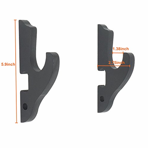 Moumou 2/Set Schwert Haken Wandhalter Samurai Schwert Aufhänger Display Halter verstellbar für Katana Wakizashi Tanto Genji Schwert Waffenregal, 1-Tier