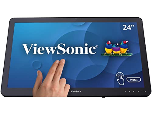Image of ViewSonic TD2430 - LED Monitor - 24 inch (23.6 inch viewable) - Touchscreen - 1920 x 1080 Full HD (1080p) - MVA - 250 cd /m - 3000:1-25 ms - HDMI, VGA, DisplayPort - Speakers