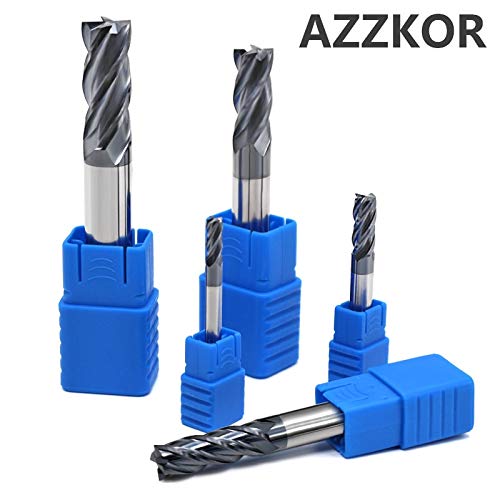 1 piece Milling Cutter Alloy Coating Tungsten Steel Tool cnc maching EndMill AZZKOR top milling cutter kit milling machine tools