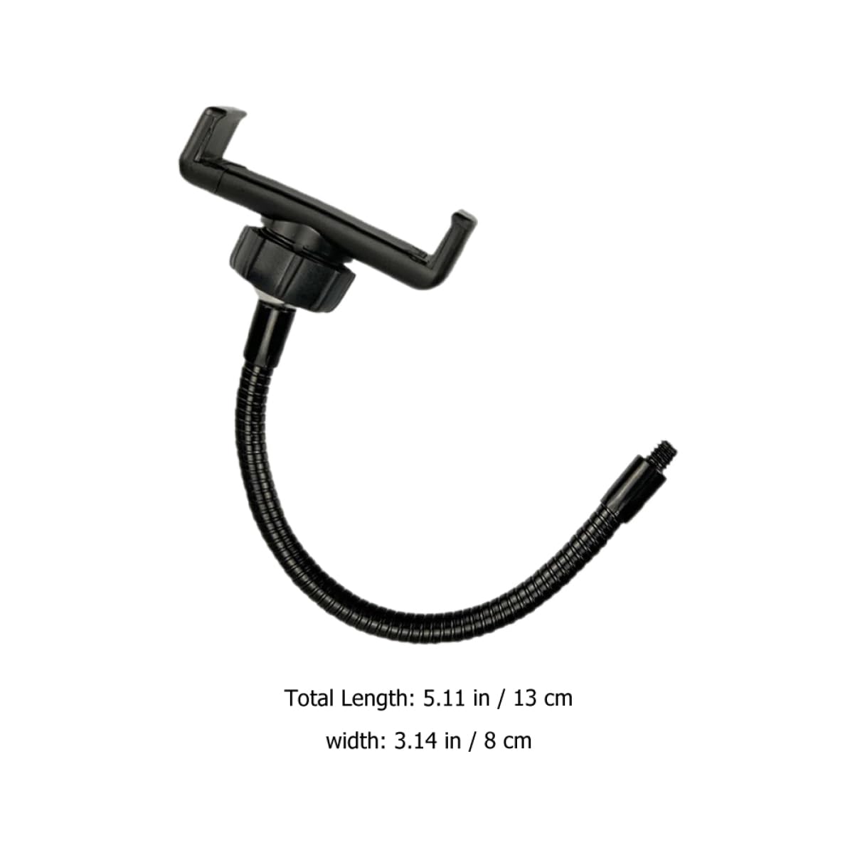 BESPORTBLE 4Pcs Phone Clips with Flexible Hose Microphone Stand Tray Attachment for Live Streaming Recording Compatible with Various Phone Models