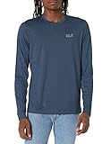 feuchtigkeitaufnehmend Jack Wolfskin Herren Sky Thermal Ls T T-Shirt Longsleeve ,Night Blue , XXL