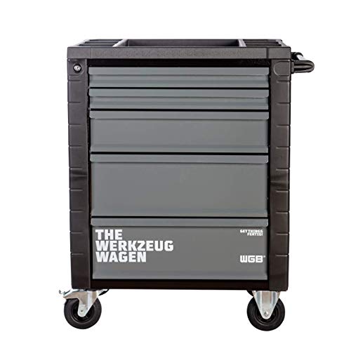 Werkstattwagen leer | 5 Schubladen | No.143 | grau | stabile Stahlblechkonstruktion | WGB