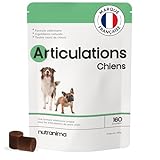 Nutranima - Articulations Chien | Complément Mobilité & Arthrose | 160 Friandises Naturelles | Anti-inflammatoire, Collagène | Chiot, Tous âges & Races | Formule Vétérinaire - Marque Française