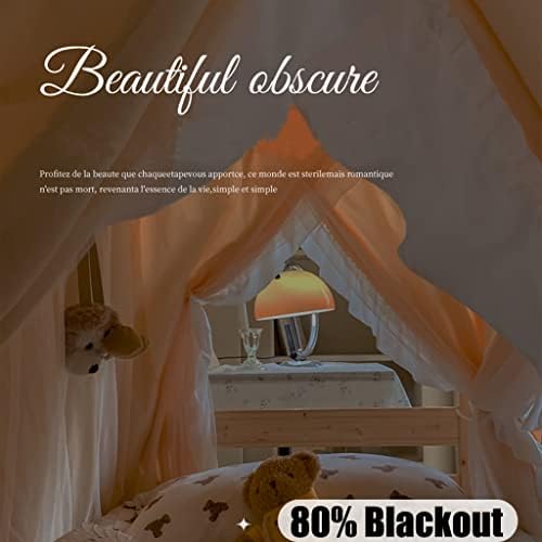 4 Corner Post Students Dorm Bunk Mosquito Net Bed Canopy Netting Students Bed Curtains for Student Dormitory School College (C-Yellow-Net with Canopy, One Size)