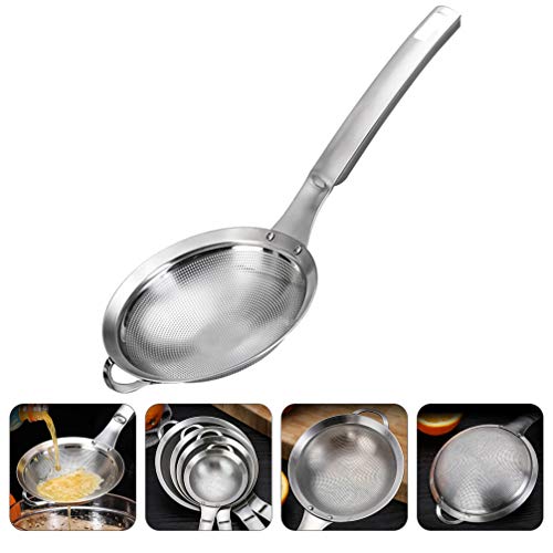 Hemoton Keukenzeef, roestvrij staal, schuimlepel, mesh, afseillepel, trainer, pollepel voor koken en frituren, 13 cm - Image 3