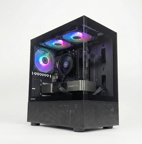 TITAN GAMING �Q�[�~���OPC �f�X�N�g�b�v�p�\�R�� GeForce RTX 5060 Ti 16GB Ryzen 7 5700X ������16GB NVMe SSD 1TB Windows 11 Home CX200M �u���b�N