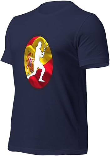 Miniatura 7 de Carlos Alcaraz Camiseta de manga corta unisex de algodón con diseño de bandera de España