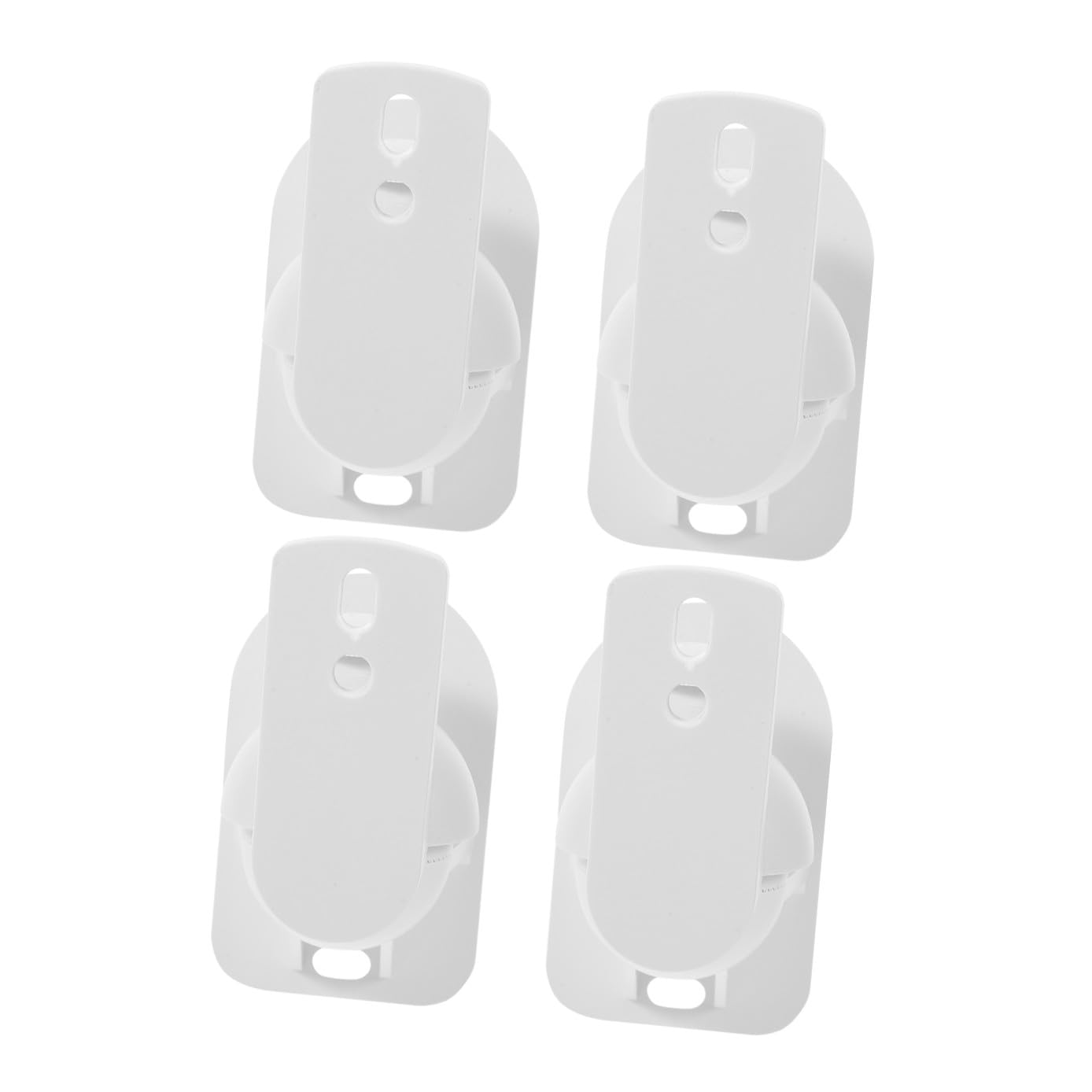 Support Mural Fixation Murale pour Haut-parleurs Satellite en ABS Blanc Optimise l'espace 4 Pièces pour Enceintes Audio pour Usage Domestique