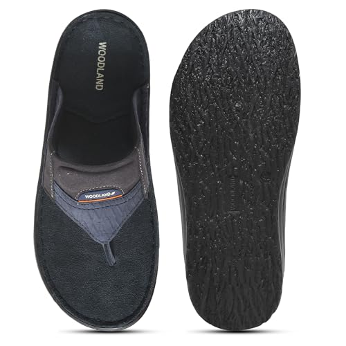 Image of Woodland Men's Leather Slippers
