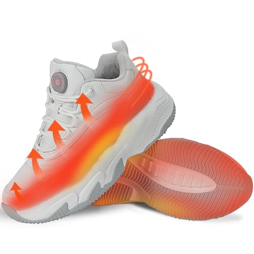 Beheizbare Schuhe mit USB-Aufladung, Beheizbare Sneaker Herren Damen Fußwärmer...