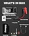 Q11 4500A Car Jump Starter with Air Compressor Combo 150PSI, Portable Car Battery Jump Starter Battery Pack (10L Gas/8.0L Diesel), ChargerTire Inflator LED Light