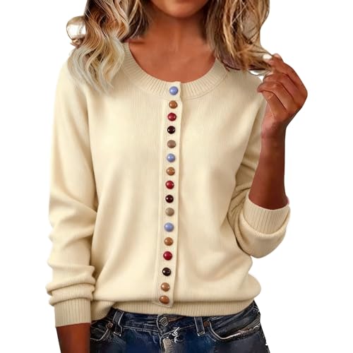 Pull boutonné femme élégant pour le bureau et le quotidien