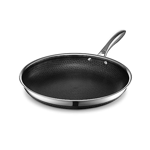 SCANPAN STS Edelstahl-Pfanne 24 Cm – Induktionsgeeignet, Ofenfest Bis 250°C, Mit Aluminiumkern