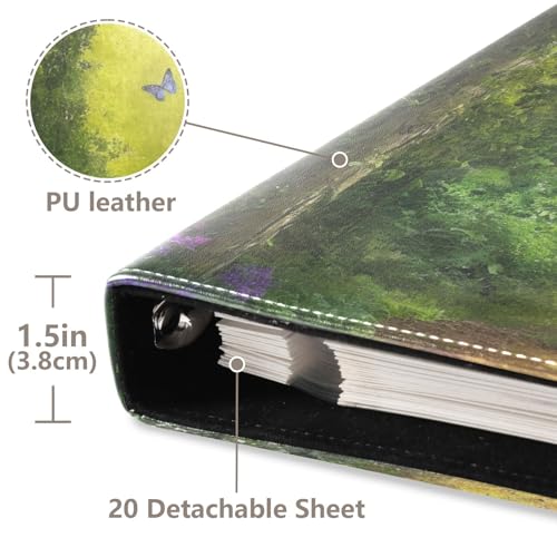 Álbum de Fotos Autoadhesivo DIY Scrapbook Álbum Naturaleza Bosque Escénico Encuadernador de 3 anillas 40 Páginas 8x10 para Memorias miniatura 4