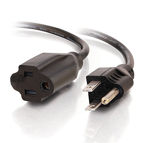 C2g 3ft 18 Awg Outlet Saver Power Extension Cord (nema 5-15p to Nema 5-15r)