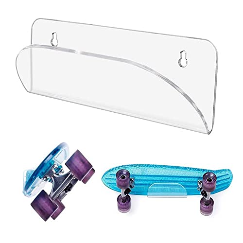 SEIWEI Suporte de exibição de skate acrílico transparente Stent Snowboard Suporte de parede Rack de