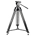 Kingjoy VT-25 - Kit treppiedi per video con inclinatore fluido, altezza 155 cm, dimensioni 76 cm, portata 10 kg, peso 3,25 kg (VT-2500 + testa video)