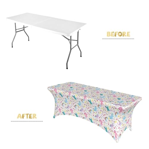 Nappe rectangulaire élastique rose sans plis pour table de banquet