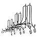 Sntieecr 6 Pack 3 Sizes Iron Display Stand, Black Iron Easel Plate Holder Stand for Displaying Pictures, Plates, Books and Arts (4, 6, 8 inch)
