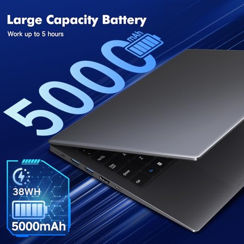 Image of 2026 Laptop Computer, Pentium Gold 6500Y (Beat Celeron, Up to 3.4GHz), 8GB RAM 128GB SSD, Bluetooth, WiFi, HDMI, USB-C PD, Privacy Webcam, 38Wh Battery, Thin & Portable Laptops, Work /Business