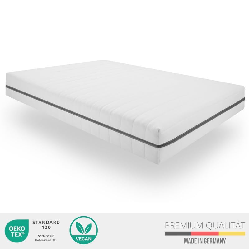 Sleepneo - Matras 140x200 H2 H3, hoogte 18cm, 7-zone koudschuim matras