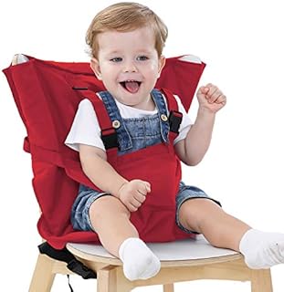 Vine Easy Seat Portable Travel High Chair | Adjustable, Safety, Washable | Toddler High Chair Seat Cover | Convenient Cloth Travel High Chair Fits in Your Handbag (Dark Blue)