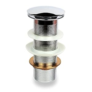 Elegant Casa Brass 5 Inch stainless steel Popup For Wash Basin Waste Coupling with Full Thread Glossy Finish Corrosion Resistant/ Bathroom Accessories