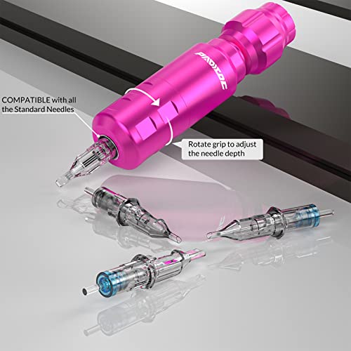 Padieoe Wireless Tattoo Machine Kit Professional Tattoo Kit Tattoo Pen Kit Complete Tattoo Gun Kit Cordless Tattoo Machine with 20 Tattoo Cartridge Needles Tattoo Supplies for Beginners WTK113