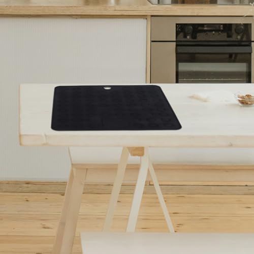 MUELODSIC 2個 防滑シリコン鍋敷き 耐熱テーブルマット 多機能乾燥マット キッチンカウンター保護 滑り止め断熱パッド