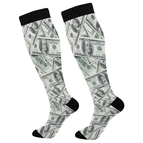 Image of Compression Socks for Men Women Colorful Knee High Socks Support for Athletic Sport Running Hiking Fitness