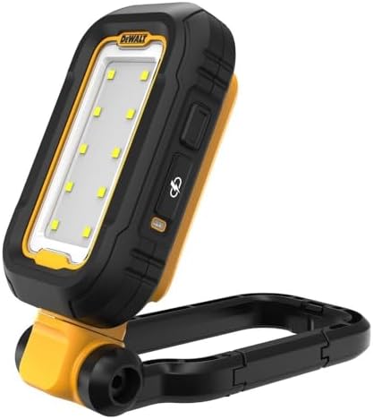 DEWALT LED Light, Powerful and Compact Work Light, Magentic Handle, USB-C Rechargeable (DCL182)