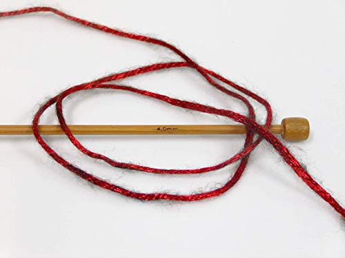 Lot Of 8 Skeins Ice Yarns Rock Star (19% Merino Wool) Yarn Red Black #TOP2