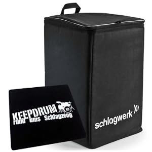 Schlagwerk TA-12 Rucksack-Tasche für Cajon + keepdrum Pad Sitzauflage