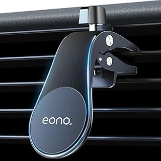 Amazon Brand - Eono Magnetic Phone Car Mount, L Type Universal Strong Car Vent Phone Holder with 6 Strong N52 Magnets Compatible with iPhone 14 13 12 11 Pro Max XS XR X Samsung Huawei Oneplus LG etc.