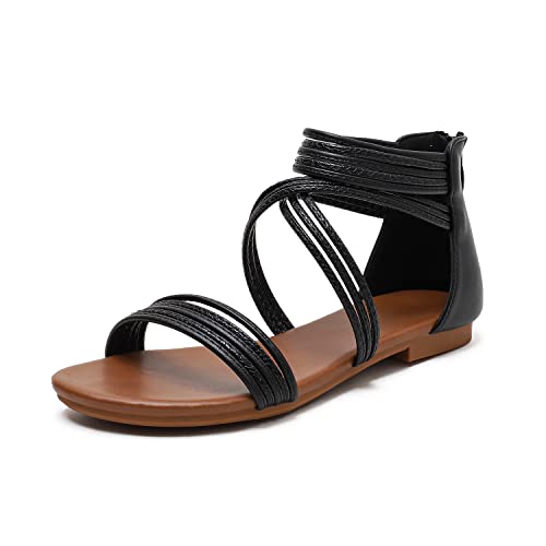 Sandals Women Dressy Summer Flat Strappy Cute Casual Beach shoes