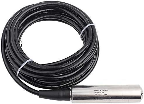 Water Level Sensor TL231 Input Liquid Level Transmitter Sensor for Tank 0-5m Range Depth, DC24V 4-20mA