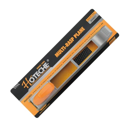 Hoteche kantenhobel 250 * 41MM - Hochwertiges Glättungswerkzeug aus Zinklegierung mit Klingen aus 65Mn-Stahl - Leicht und langlebig - ABS-Griff - Ideal zum Glätten von Gipskarton, Holz und Wänden