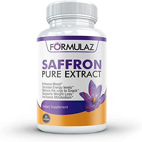 Saffron Supplement with 100% Pure Saffron Extract 88.5 mg,Crocus Sativus,Natural Appetite Suppressant,Heart and Eye Health Support, Mood Metabolism Energy Booster
